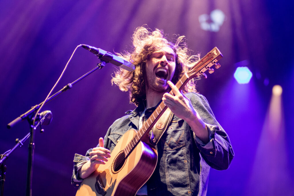 Hozier on stage
